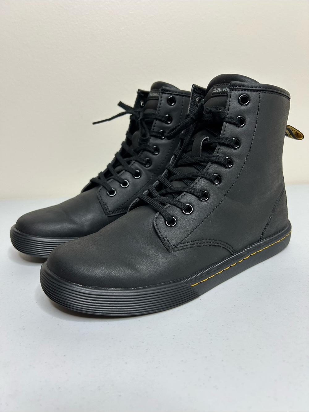 Dr. Marten Sheridan Matte Casual Lace Up Ankle Boots Women’s Black US Size 7